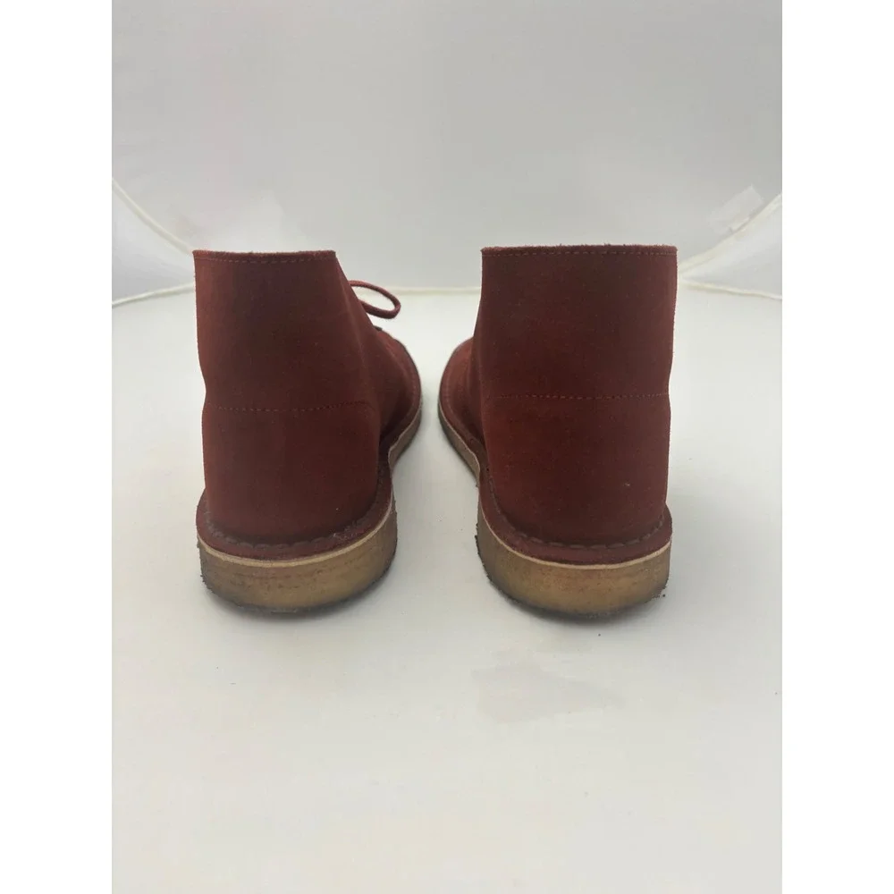 Clarks Desert Boots Burgundy Suede Charles F Stead Chukka Mens 9 26114404